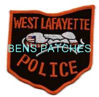 OHIO,WEST LAFAYETTE POLICE 1 STATE SHAPED_wm